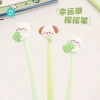Cute lucky clover teething pen, gel pen, student stationery, healing, cute and fun, stress-relieving writing companion details Picture